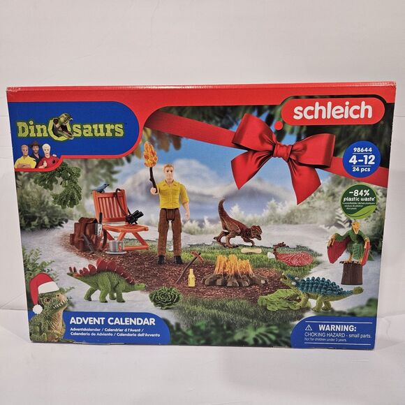 Schleich Dinosaurs Advent Calendar Quality Dinosaur Figures 98644 Brand New - Picture 1 of 5